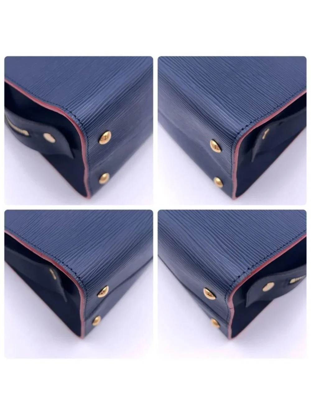Louis Vuitton Epi Vano MM Handbag Navy
